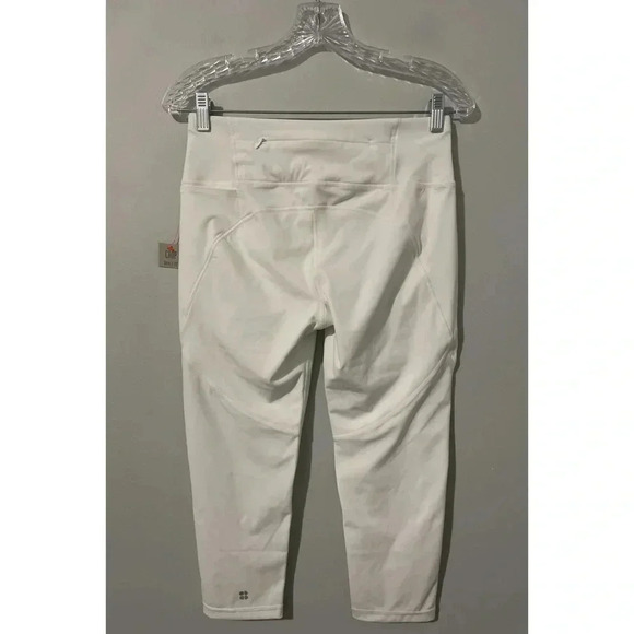 Sweaty Betty The Power Crop Women’s Size Small White Workout Pocket Leggings - Picture 4 of 10